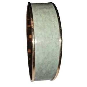 Marbleized Wrap Around Jade and Golden Cuff Bracelet